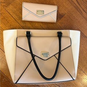 Kate Spade Beige Handbag and Wallet Set